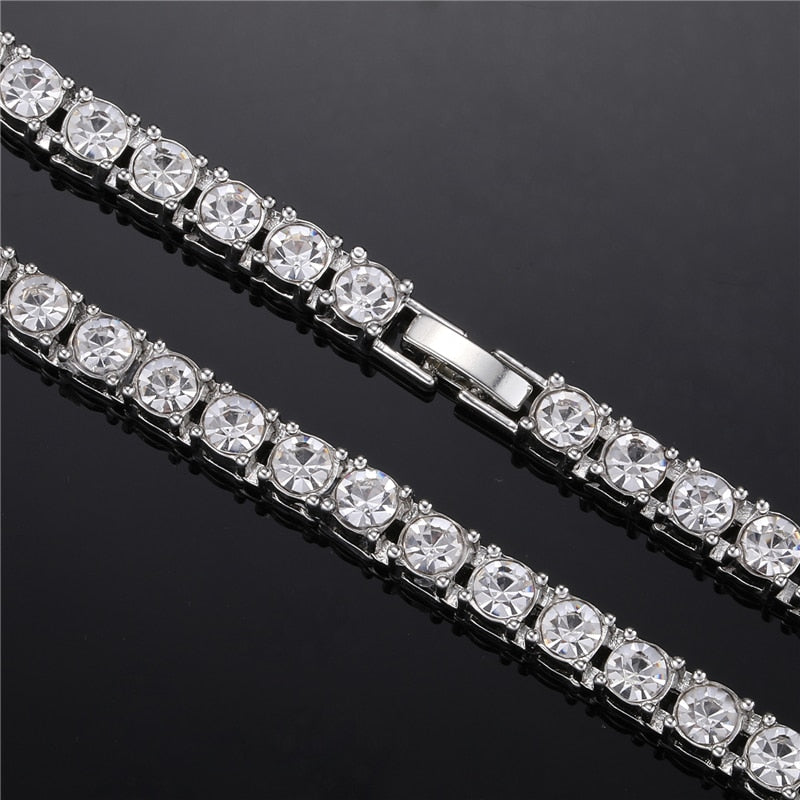 4MM TENNIS BRACELET | Silver Gold